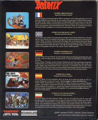 Asterix and the Magic Cauldron Commodore 64 US box art
